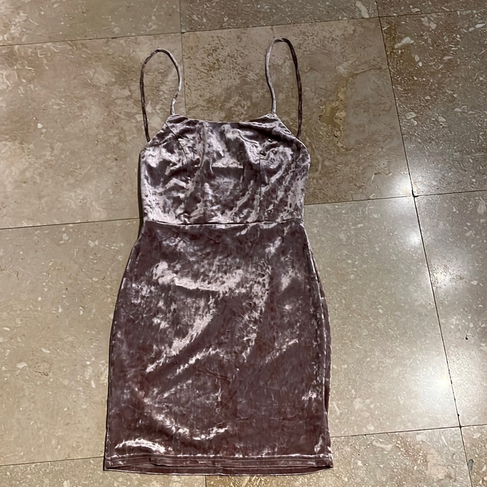 Beautiful dress suede